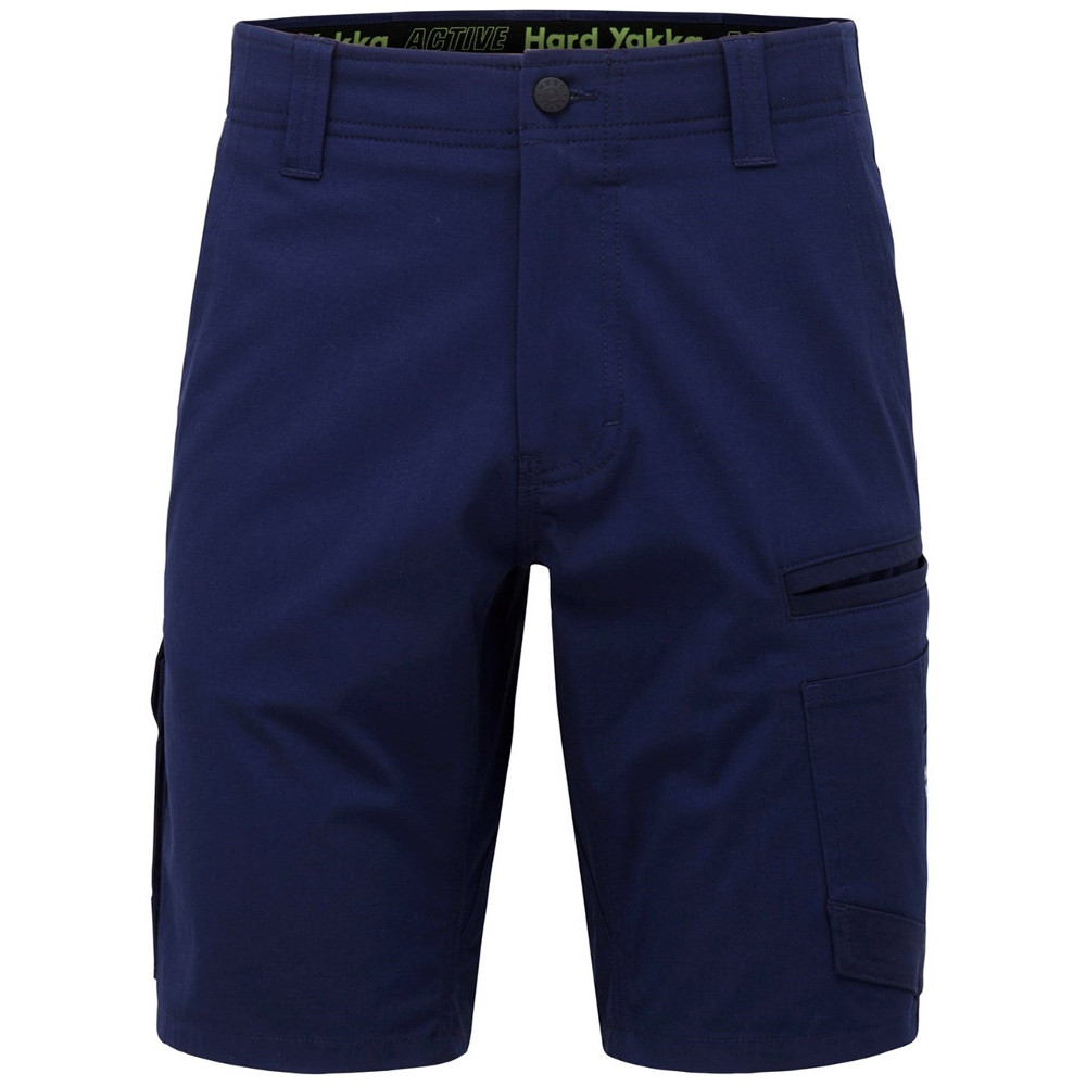 Product image of Hard Yakka Mens Raptor Active Fit Mid Length Work Shorts 34R- Waist 34', Inside Leg 32'