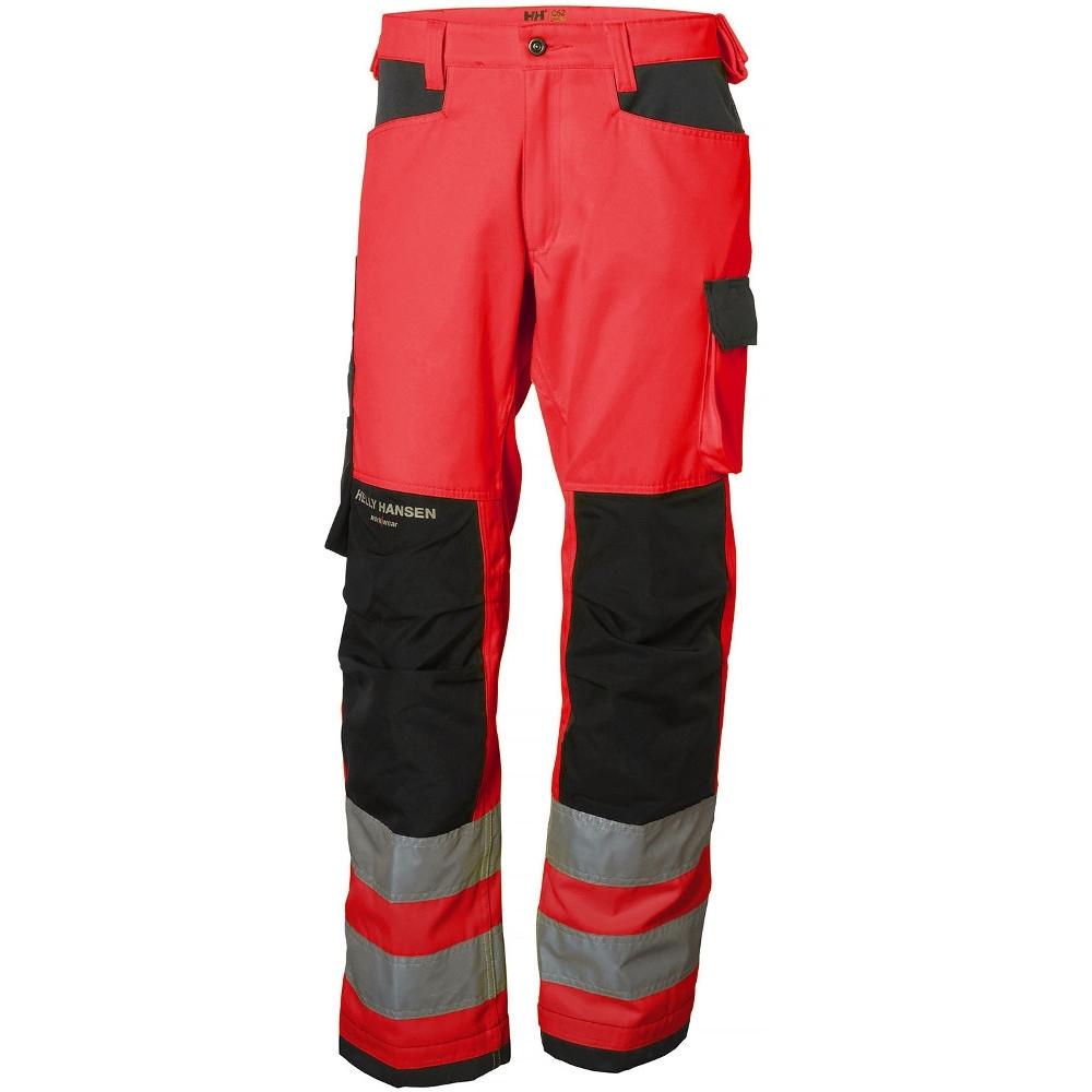 Helly Hansen Mens Alna Durable Reinforced Hi-Vis Workwear Trousers C50 - Waist 35’, Inside Leg 32’