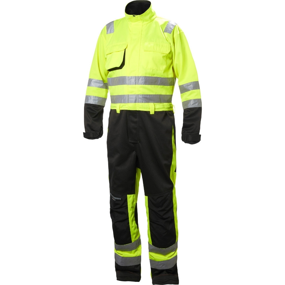 Helly Hansen Mens Alna Durable High-Vis Construction Workwear Suit C48 - Waist 33’, Inside Leg 32’