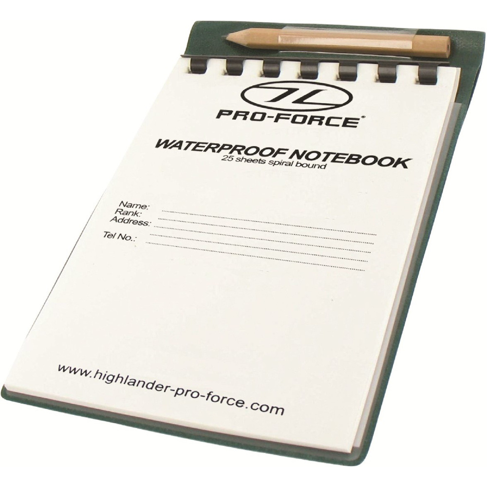 Highlander Outdoor Waterproof Notebook 15x10.5cm 