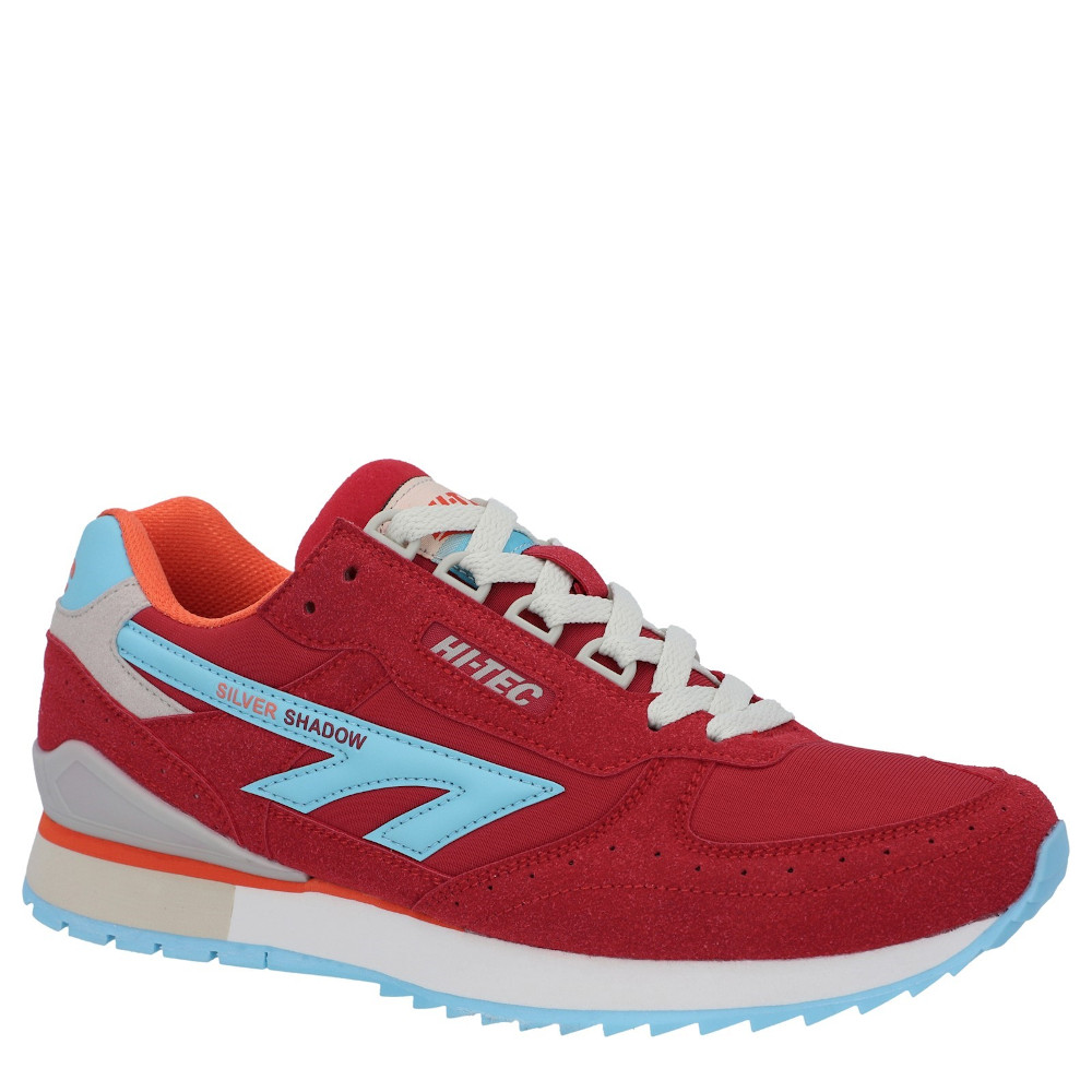 Hi Tec Mens Silver Shadow Suede Trainers Outdoor Look