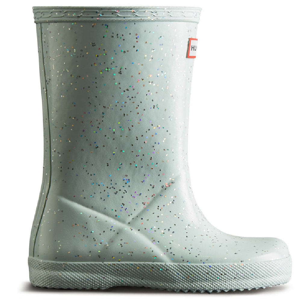 Hunter Girls First Class Giant Glitter Waterproof Rain Boots UK Size 13 (EU 32)