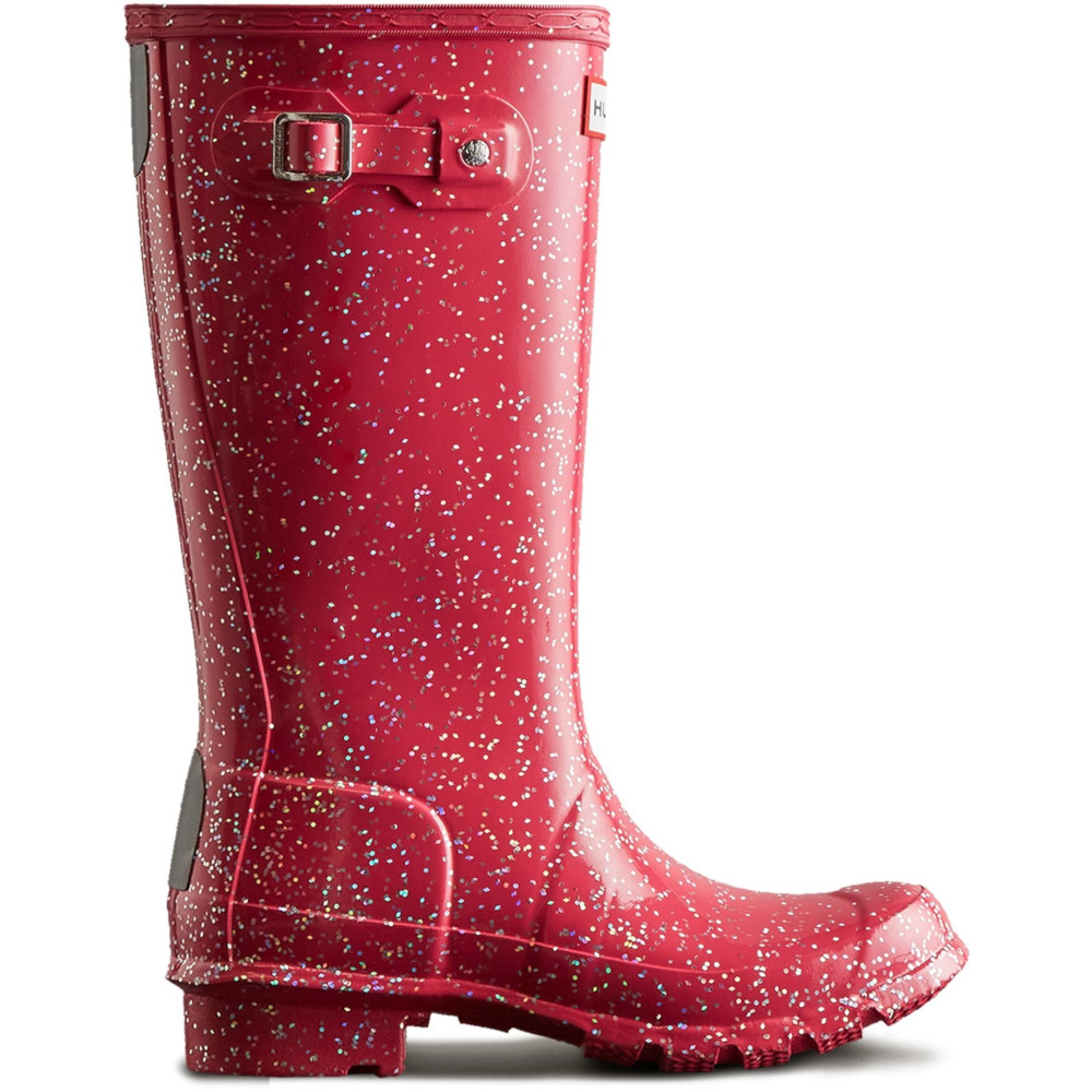 Hunter Girls Giant Glitter Waterproof Wellington Boots UK Size 3 (EU 36)