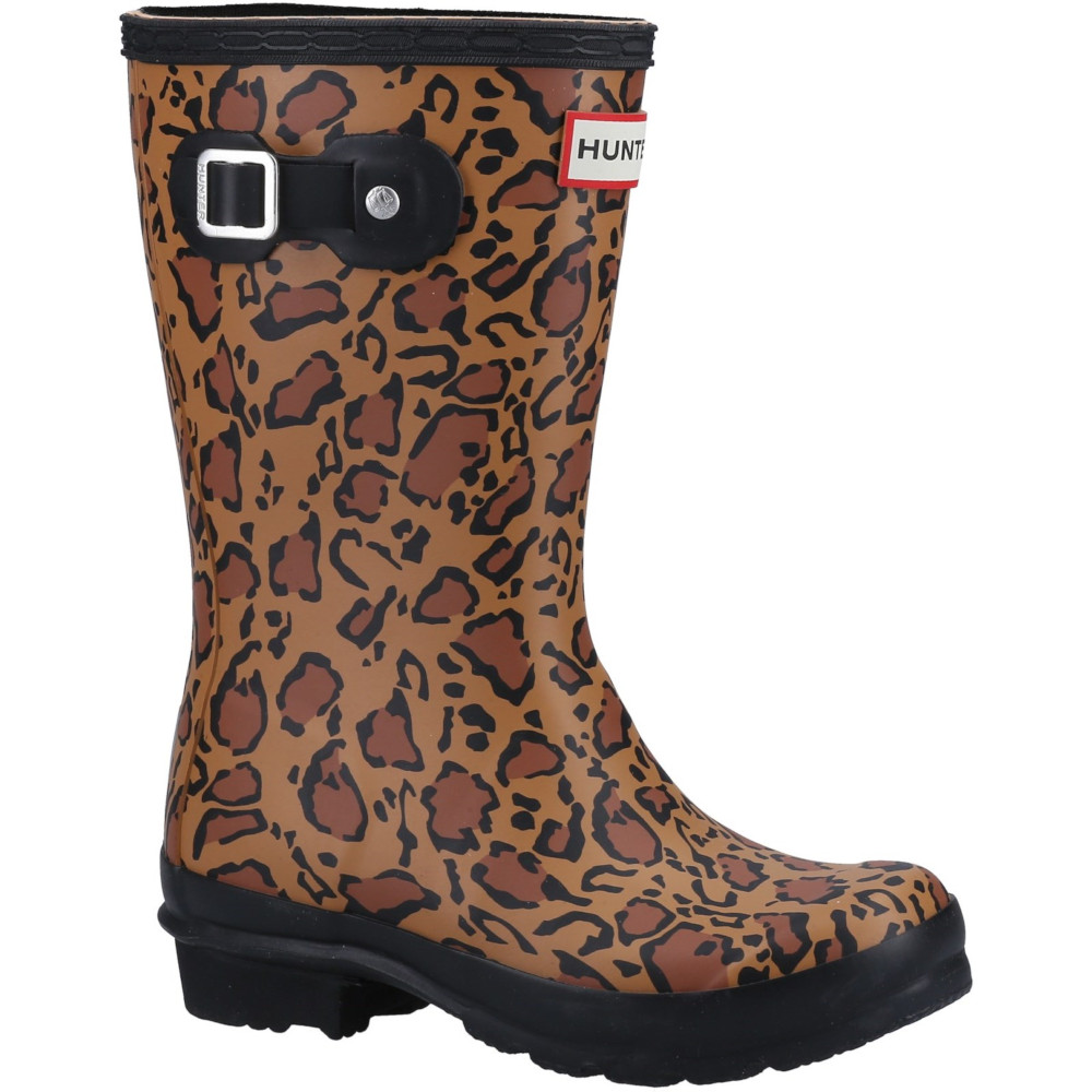 Hunter Girls Original Leopard Print Wellington Boots UK Size 12 (EU 31)