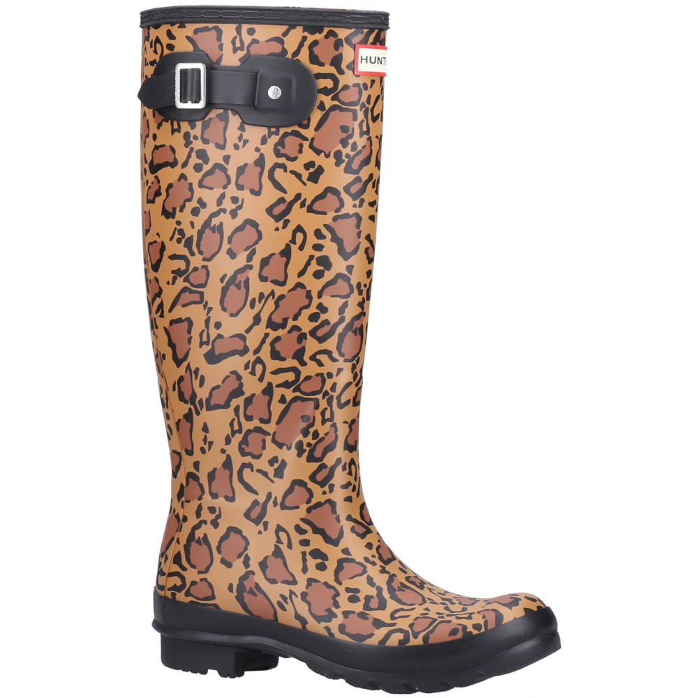 Hunter Womens Original Tall Leopard Print Wellington Boots UK Size 4 (EU 37)