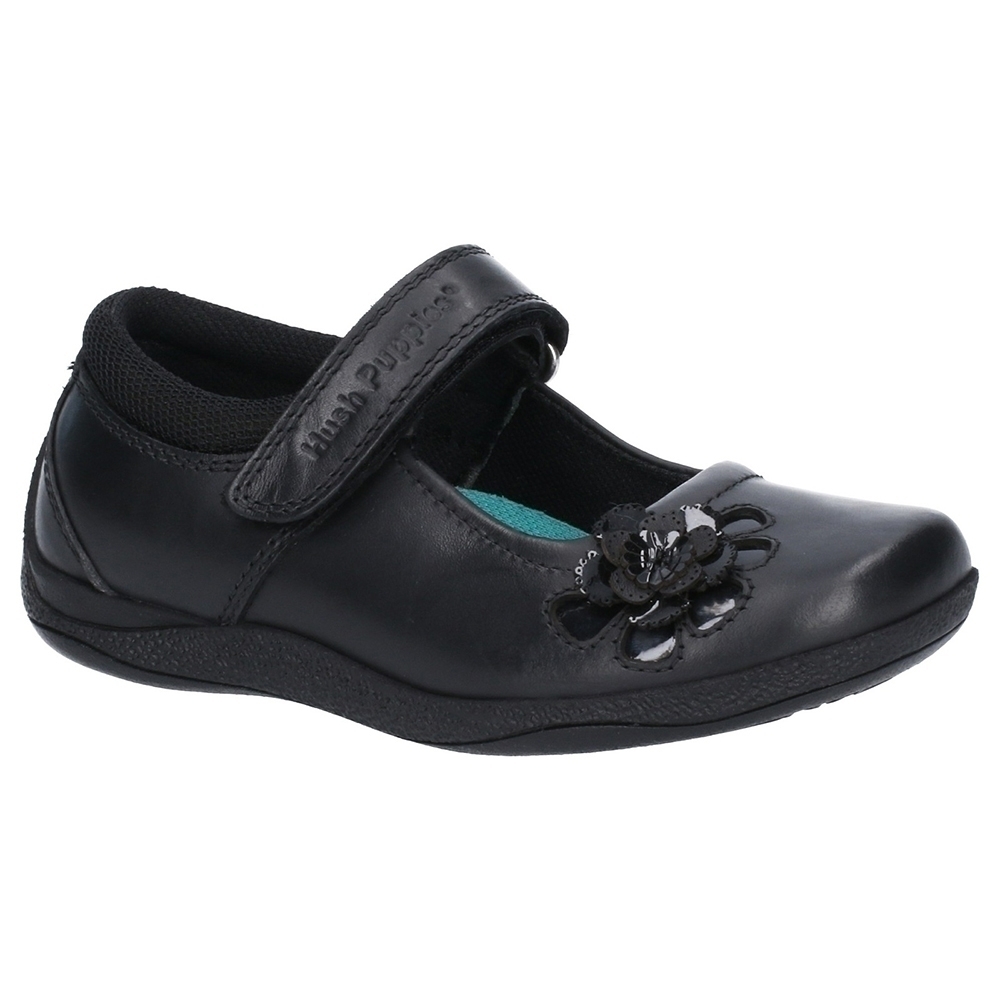 Hush Puppies Girls Jessica Leather Mary Jane School Shoes UK Size 10 (EU 28)
