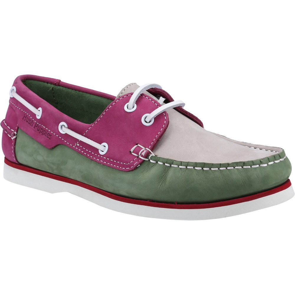 Product image of Hush Puppies Womens Hattie Leather Lace Up Boat Shoes UK Size 6 (EU 39)