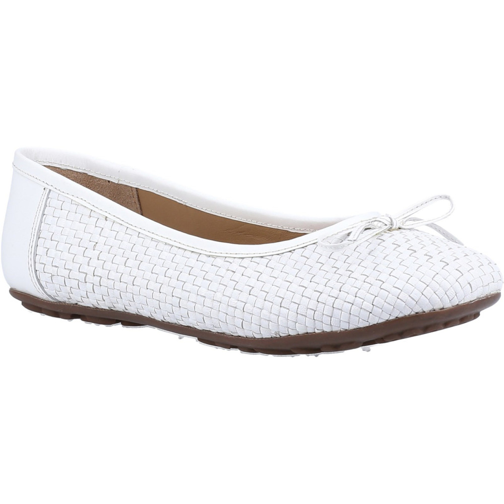 Hush Puppies Womens Janelle Woven Leather Ballerina Shoes UK Size 6 (EU 39)