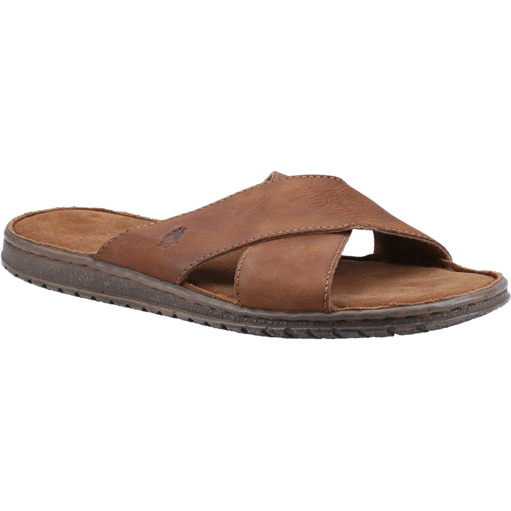 Hush Puppies Mens Nile Cross Over Leather Sandals UK Size 7 (EU 41)