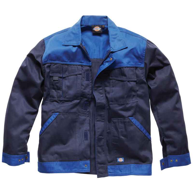 Dickies Mens Workwear industry 300 Two Tone Work Jacket Navy Royal