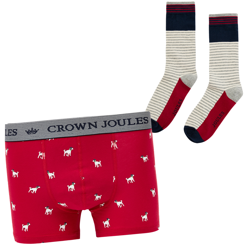 Joules Mens Put A Sock In It Boxer And Socks Gift Set XXL- Waist 44-46’, (112-117cm)
