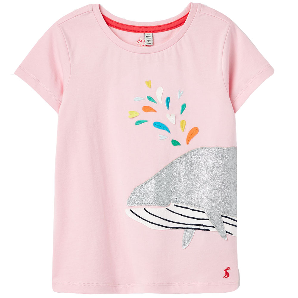 Product image of Joules Girls Astra Short Sleeve Crew Neck Artwork T Shirt 11 Years- Chest 29.5', (75cm)