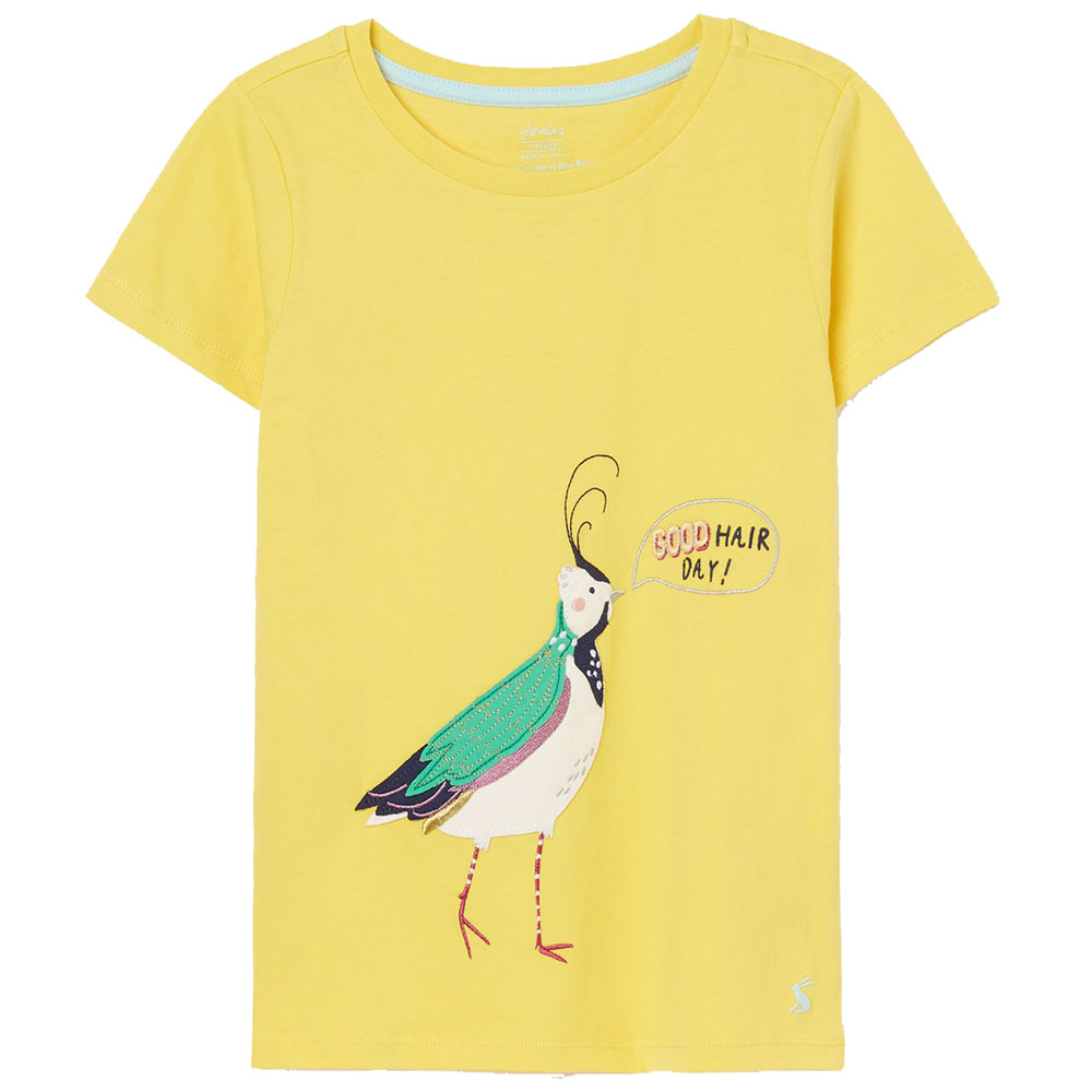 Product image of Joules Girls Astra Short Sleeve Crew Neck Artwork T Shirt 5 Years- Chest 23.5', (59cm)