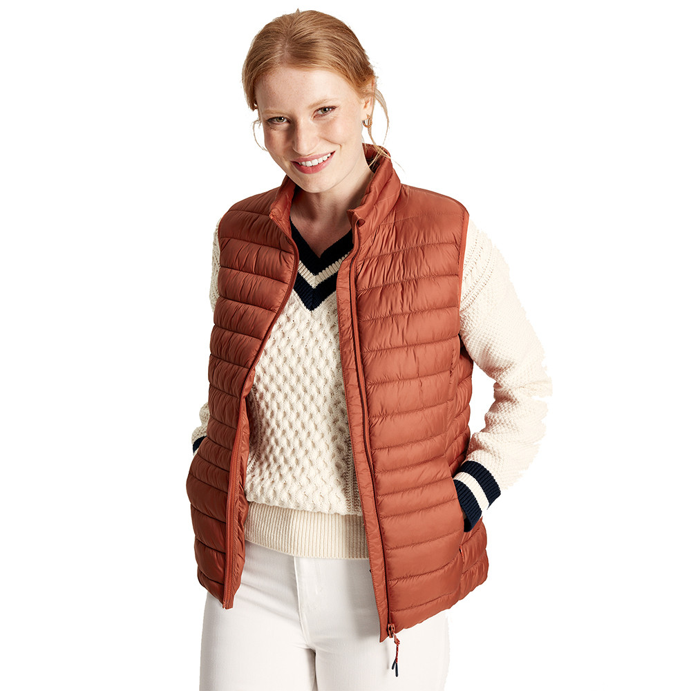 Joules Womens Bramley Padded Quilted Packable Gilet UK 10- Bust 35’ (89cm)