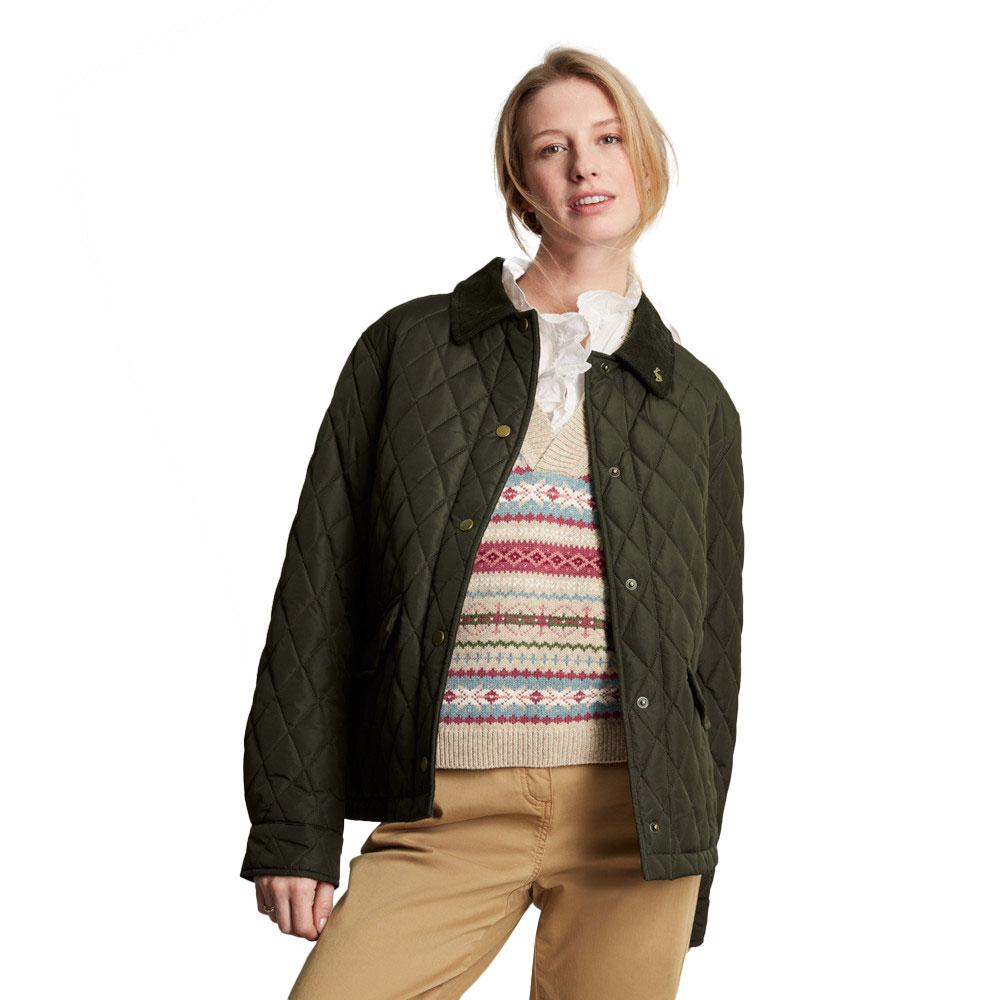 Joules Womens Arlington Quilted Padded Country Coat UK 20- Bust 47’ (120cm)