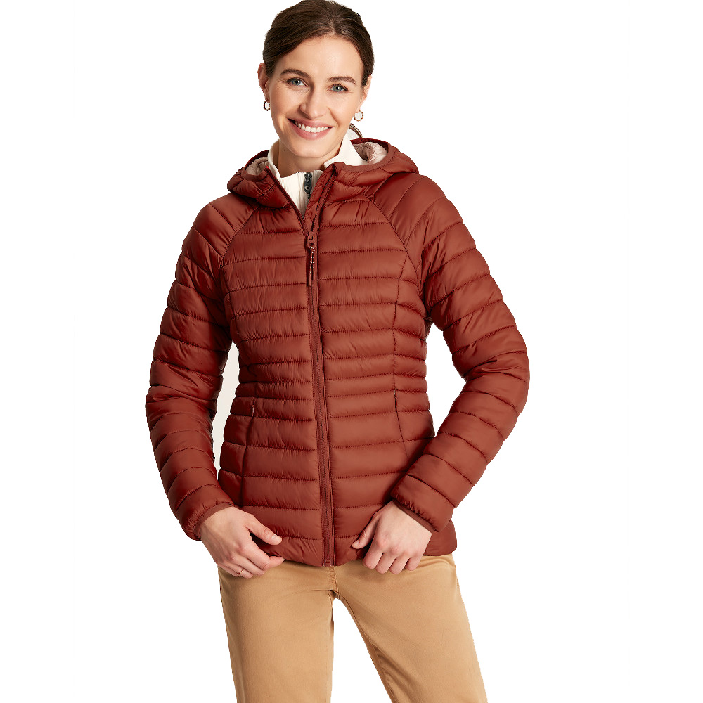 Joules Womens Bramley Padded Packable Hooded Puffer Coat UK 20- Bust 47’ (120cm)