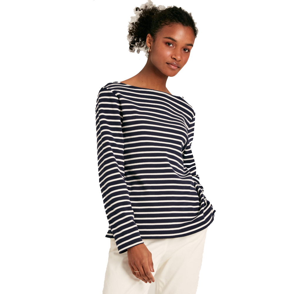 Joules Womens Harbour Cotton Long Sleeved Top UK 16- Bust 42’ (106cm)