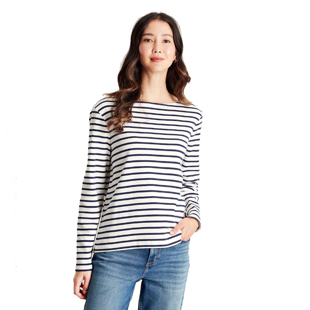 Joules Womens Harbour Cotton Long Sleeved Top UK 18- Bust 45’ (114cm)