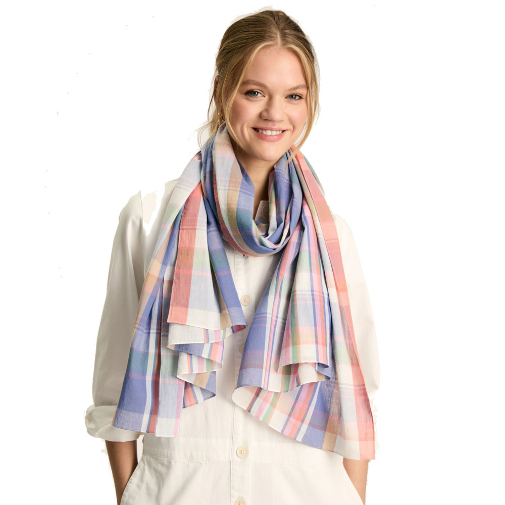Joules Womens Harlyn Cotton Scarf One Size