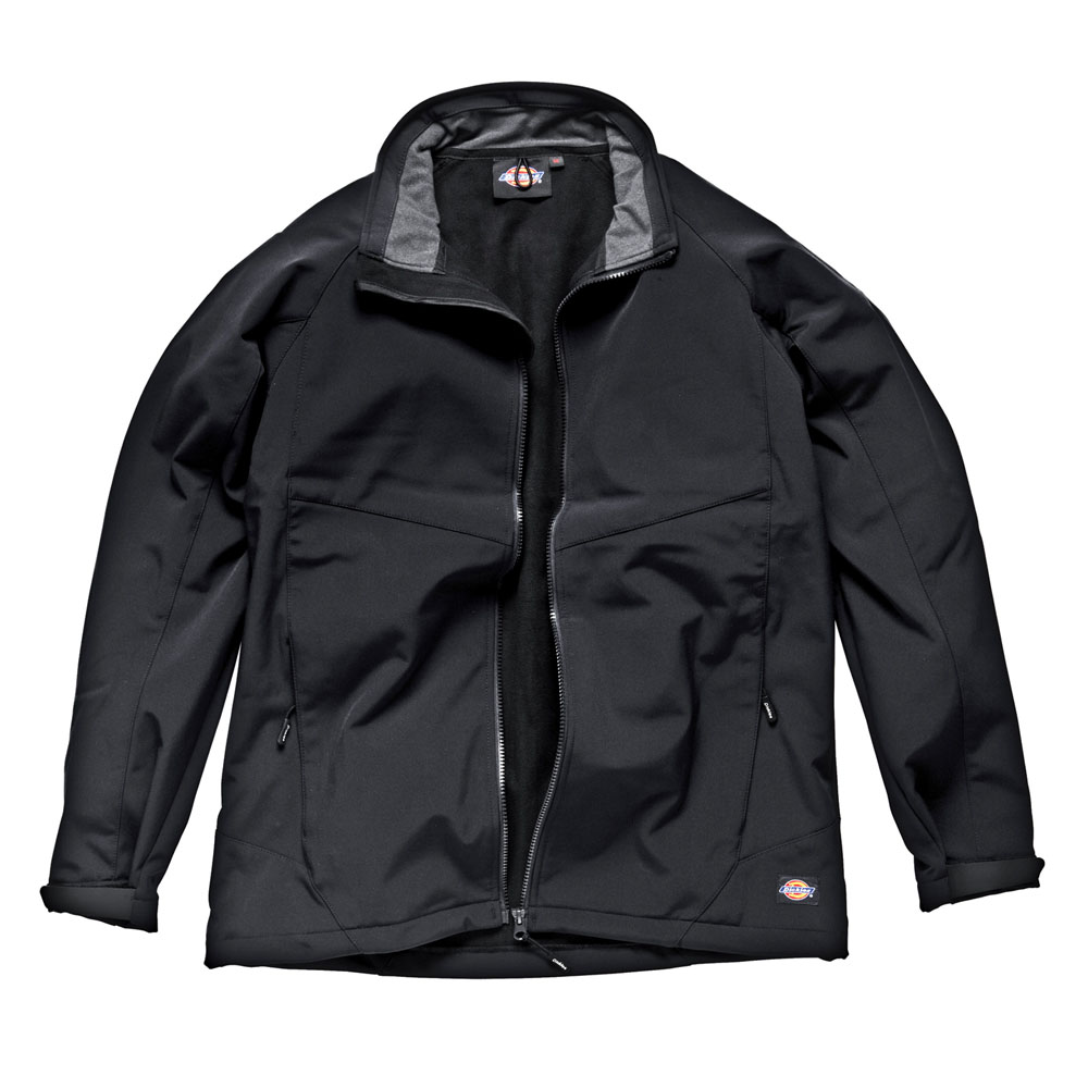 Dickies Mens Workwear Softshell Jacket Black JW84950B