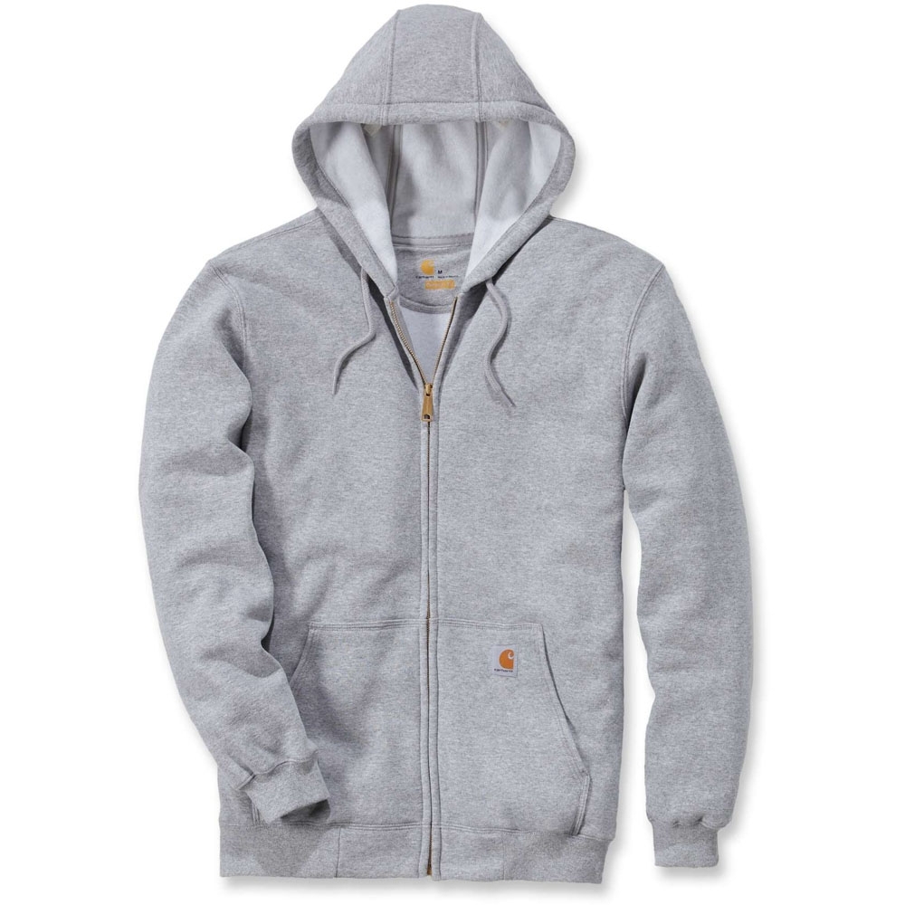 Carhartt Mens Zip Stretchable Reinforced Hooded Sweatshirt Top XL - Chest 46-48’ (117-122cm)