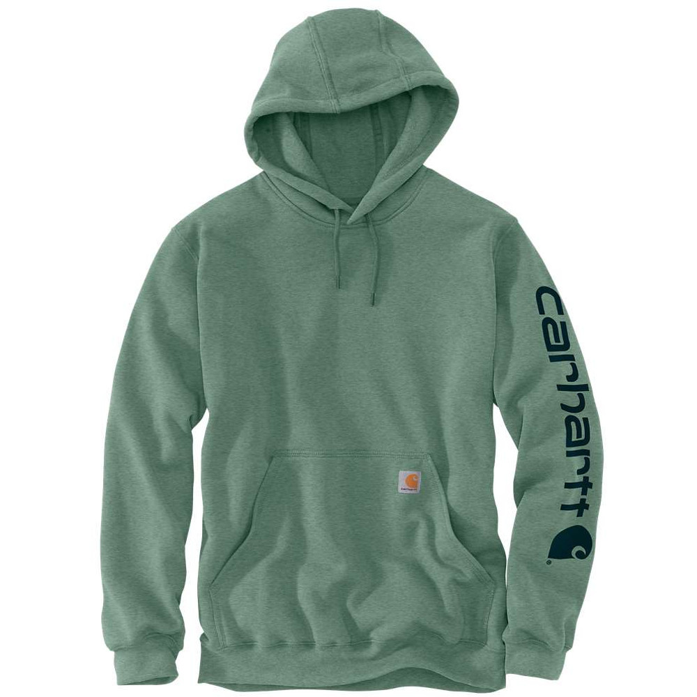 Carhartt Mens Polycotton Stretchable Sleeve Logo Hooded Sweatshirt Top S - Chest 34-36’ (86-91cm)