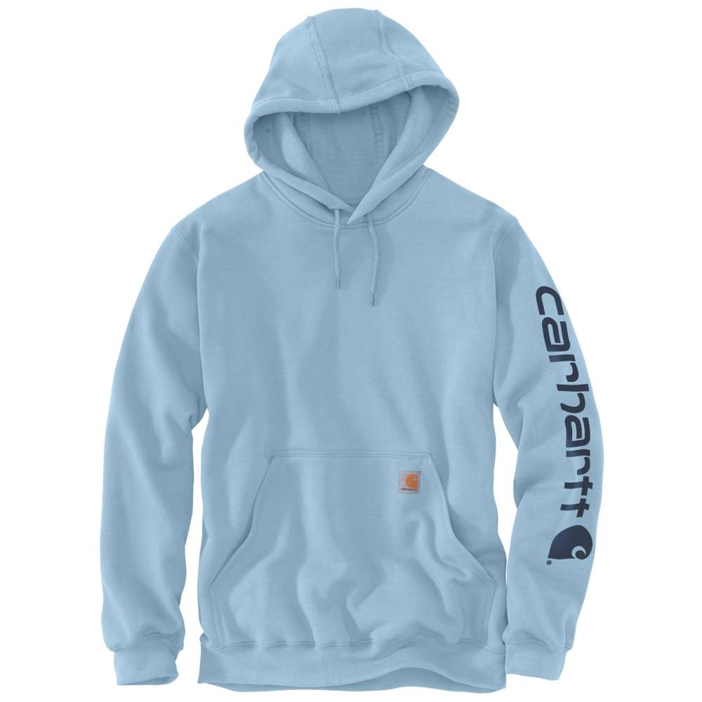 Carhartt Mens Polycotton Stretchable Sleeve Logo Hooded Sweatshirt Top XS - Chest 30-32’ (76-81cm)