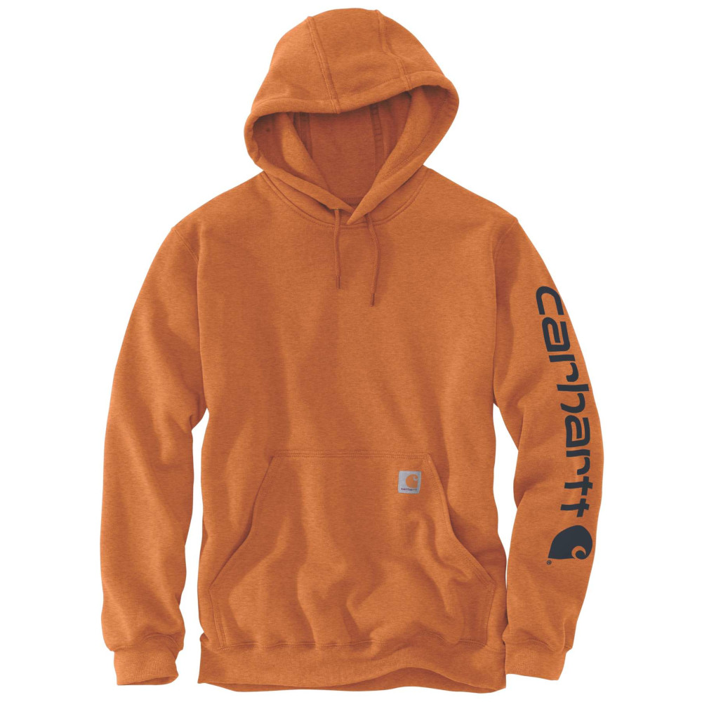 Carhartt Mens Polycotton Stretchable Sleeve Logo Hooded Sweatshirt Top M - Chest 38-40’ (97-102cm)