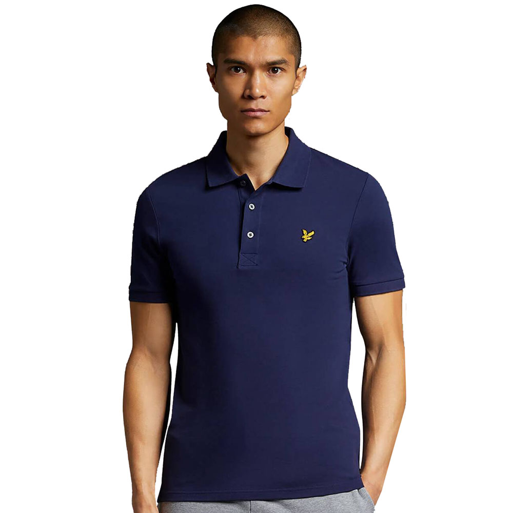 Lyle & Scott Mens Plain Organic Cotton Polo Shirt XXL - Chest 44-46.5’ (112-118cm)