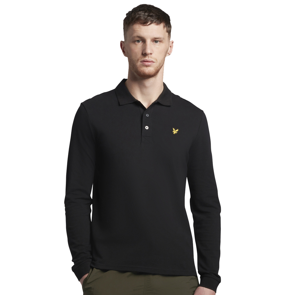 Lyle & Scott Mens Long Sleeve Collared Polo Shirt M - Chest 38-40’ (96-101cm)