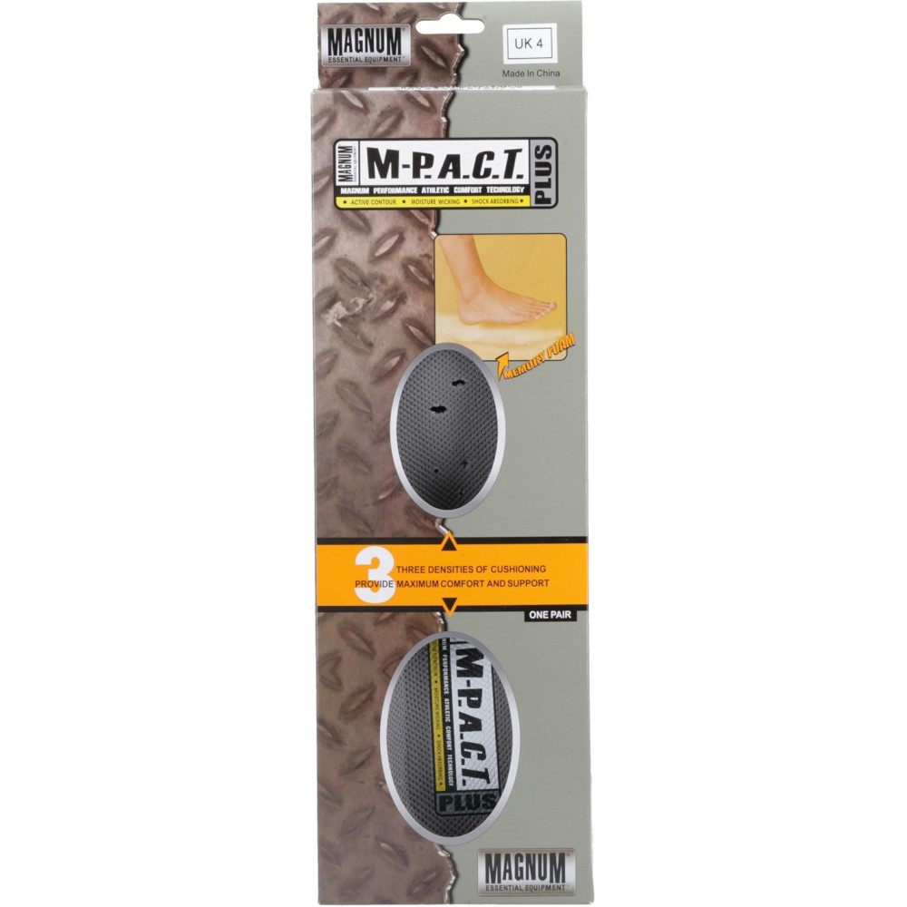 Magnum Mens MPACT Impact Absorbing Comfort Insoles UK Size 7 (EU 41)