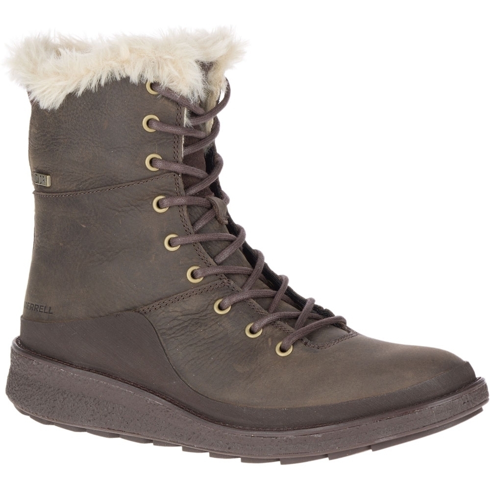 Merrell Womens/Ladies Tremblant Ezra Lace Polar Leather Snow Boots UK Size 7.5 (EU 41, US 10)