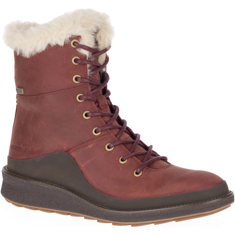 Merrell Womens/Ladies Tremblant Ezra Lace Polar Leather Snow Boots UK Size 4.5 (EU 37.5)