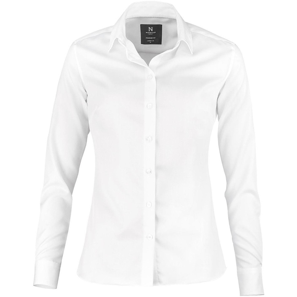 Nimbus Womens Portland Cotton Long Sleeve Shirt S- UK Size 10