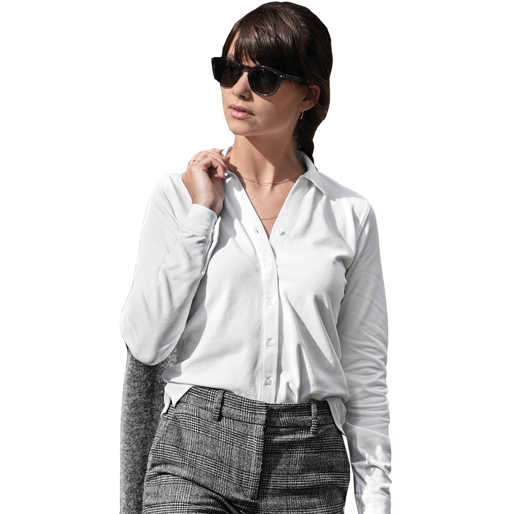 Nimbus Womens Kingston Casual Cotton Long Sleeve Shirt S- UK Size 10
