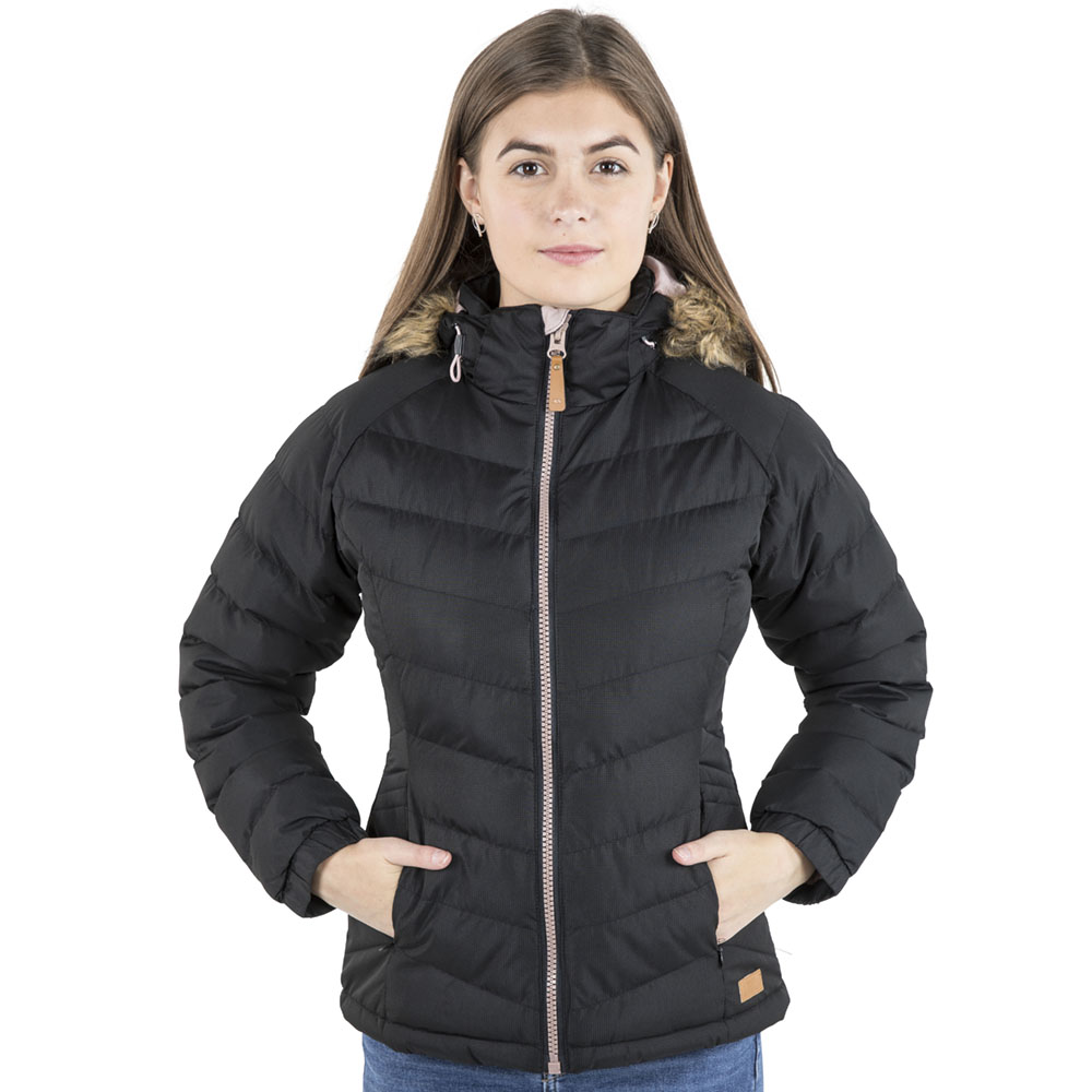 Trespass Womens/Ladies Nadina Waterproof Breathable Hooded Jacket Coat 12/M - Bust 36’ (91.4cm)