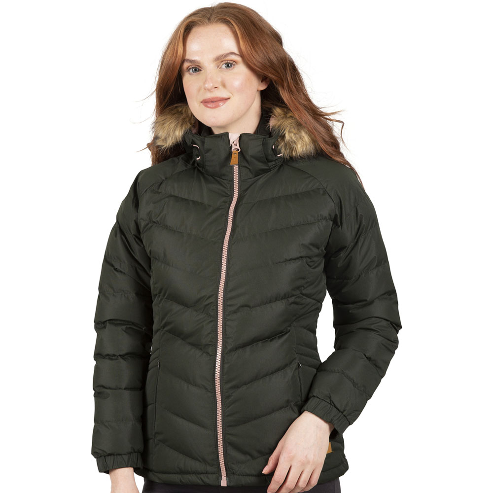 Trespass Womens/Ladies Nadina Waterproof Breathable Hooded Jacket Coat 14/L - Bust 38’ (96.5cm)