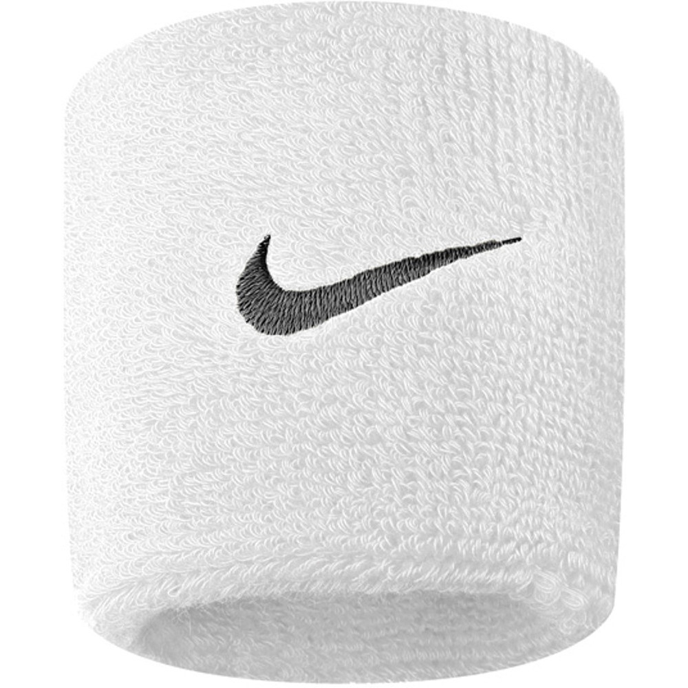 Nike Mens Swoosh Stretchy Cotton Workout Sports Wristbands One Size