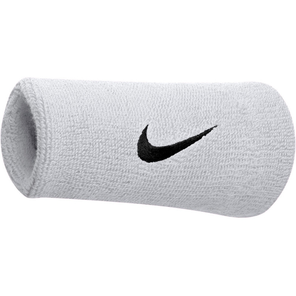 Nike Mens Swoosh Stretchy Wide Workout Sports Wristbands One Size