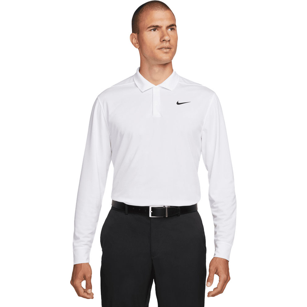 Nike Mens Dri-FIT Victory Solid Long Sleeve Golf Polo Shirt 2XL - Chest 48.5/53.5’