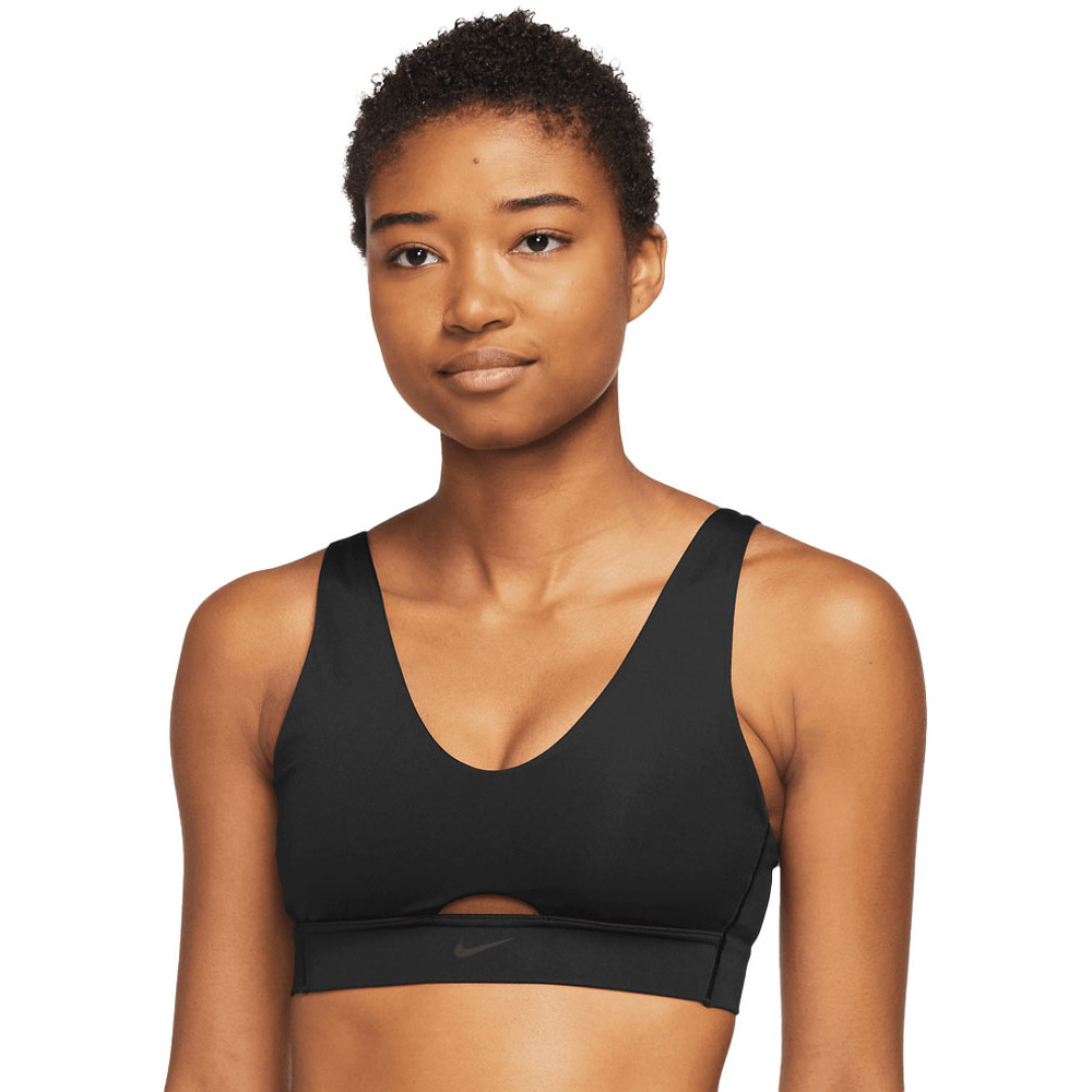 Nike Womens Dri-FIT Indy Plunge Cutout Sports Bra M - UK Size 12