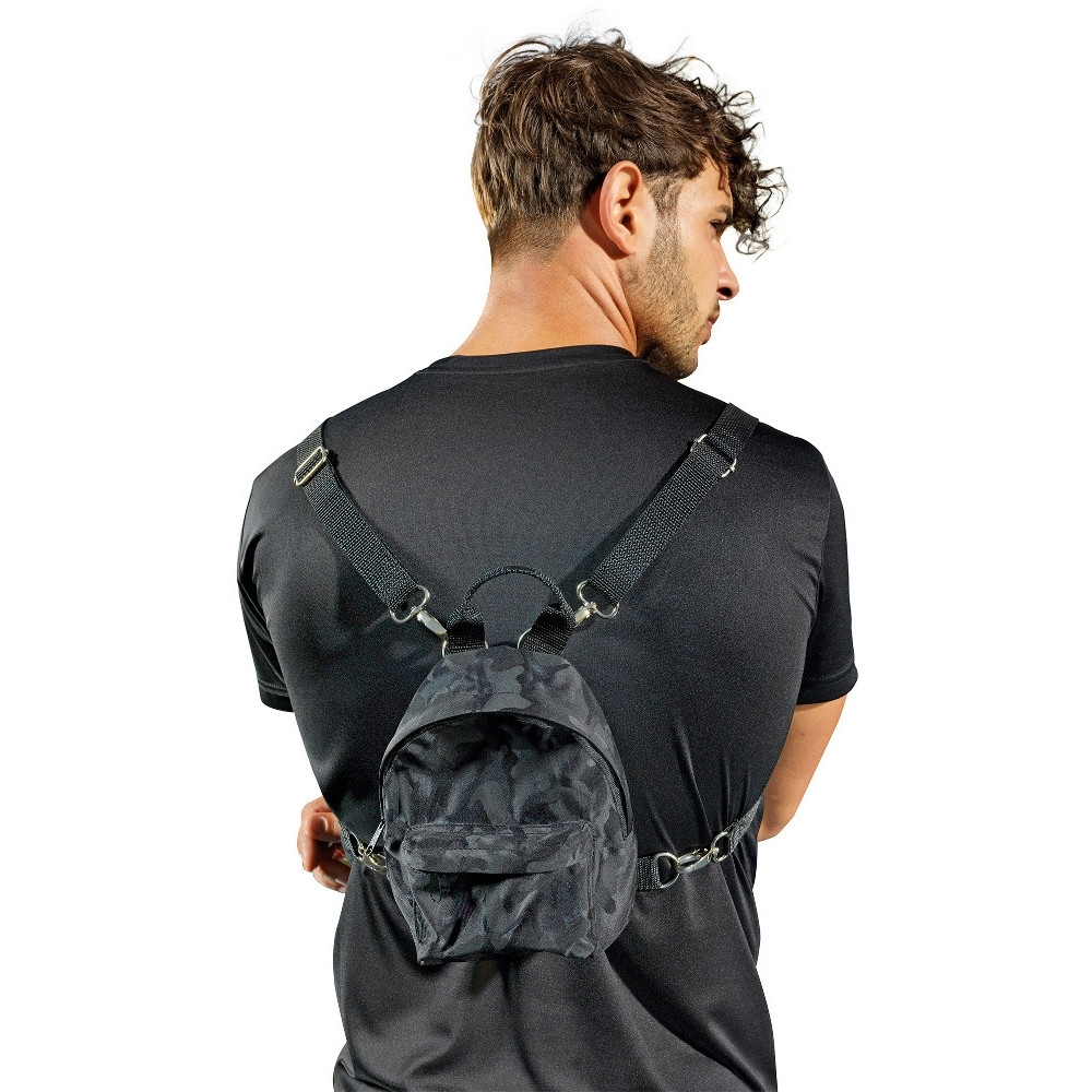 Outdoor Look Mens Camo Adjustable Mini Backpack Rucksack One Size