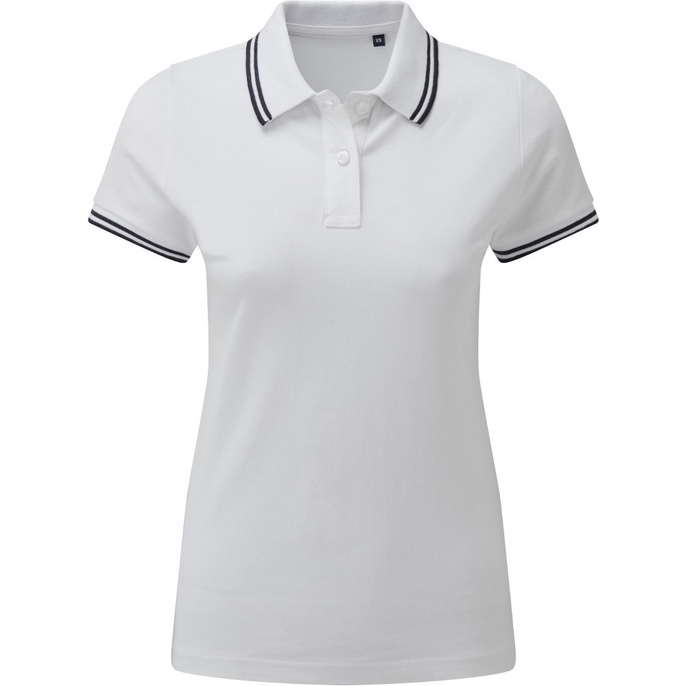 Outdoor Look Womens Classic Fit Contrast Polo Shirt S - UK Size 10