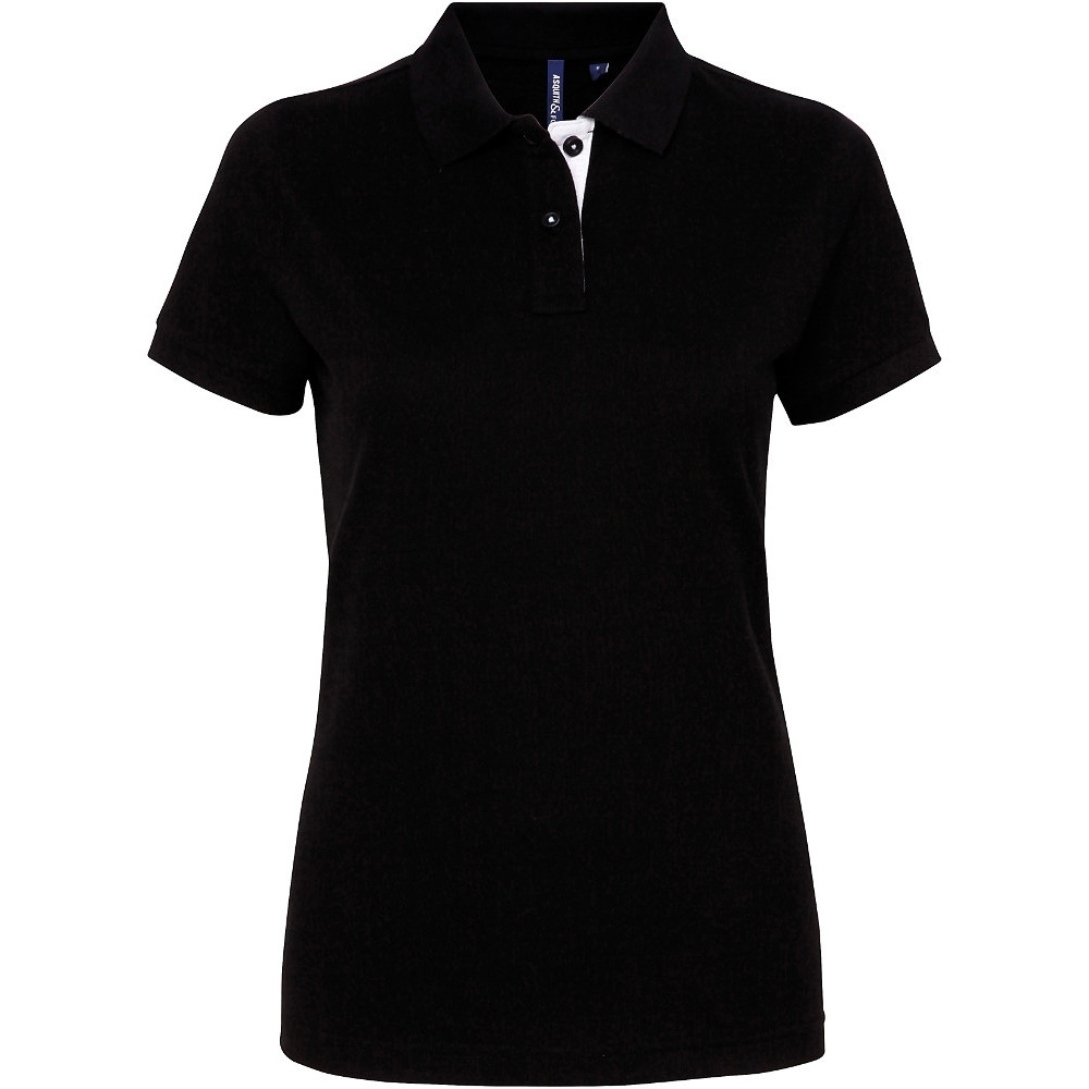 Outdoor Look Womens Fitted Contrast Polo Shirt XS - UK Size 8