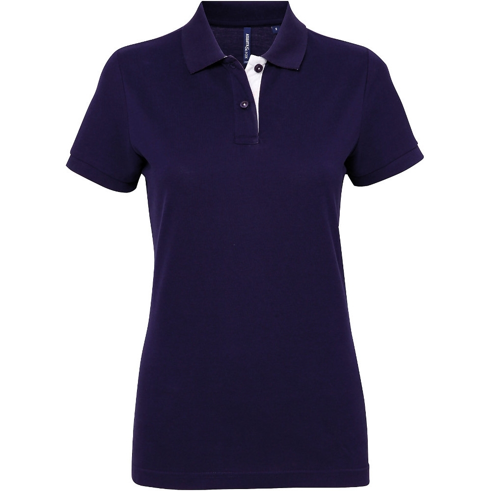 Outdoor Look Womens Fitted Contrast Polo Shirt XL - UK Size 16