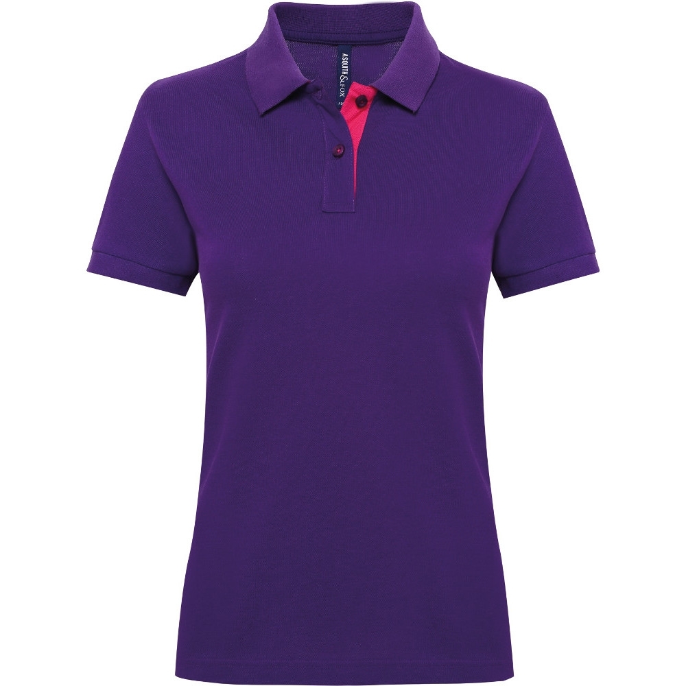 Outdoor Look Womens Fitted Contrast Polo Shirt XS - UK Size 8