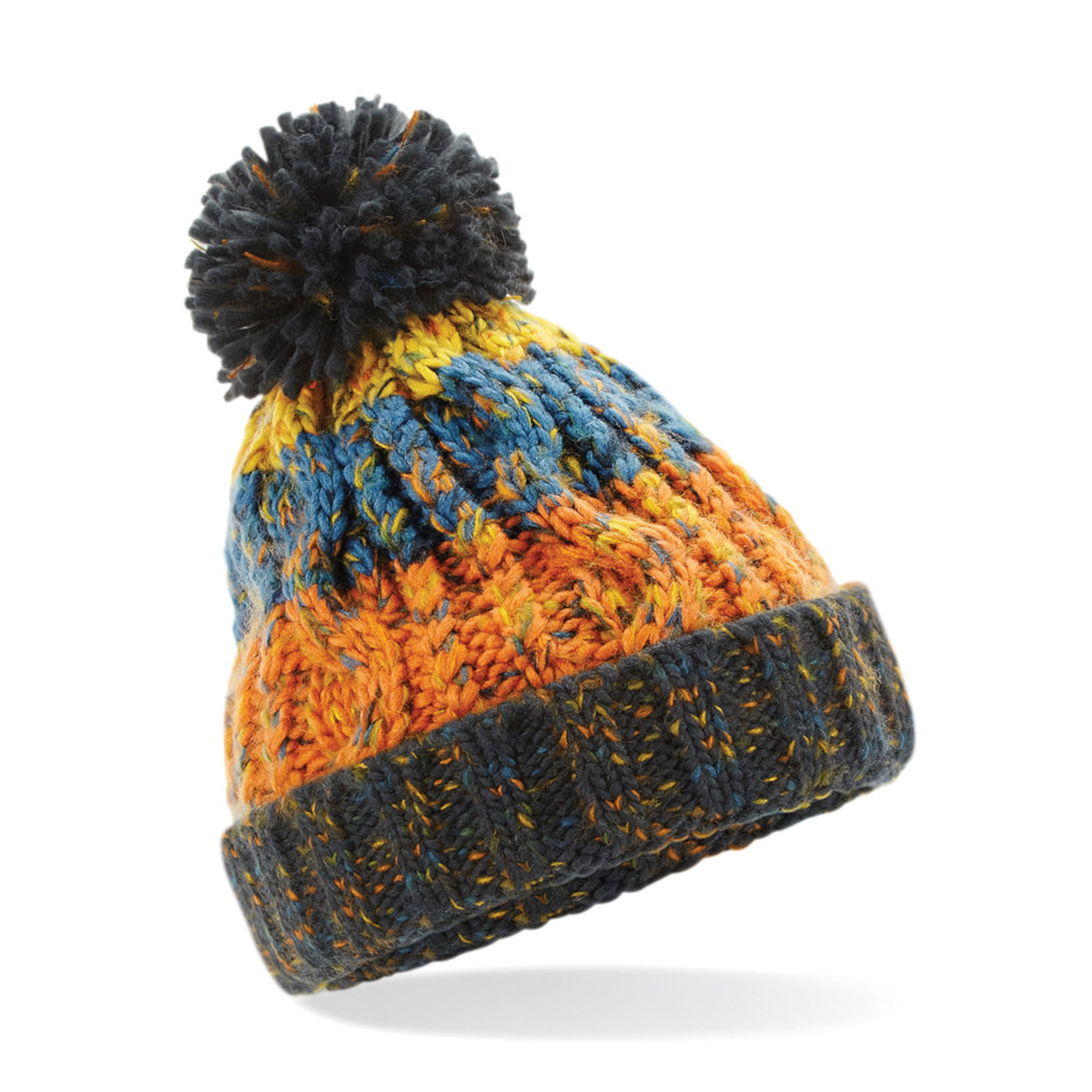 Product image of Outdoor Look Girls Corkscrew Pom Pom Beanie Hat One Size