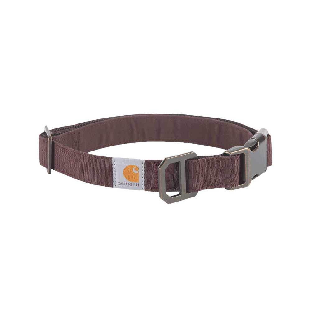 Carhartt Mens Journeyman Nylon Webbing Cordura Dog Collar Large - 2.54cm Wide, Adjustable Length 45.7-66cm