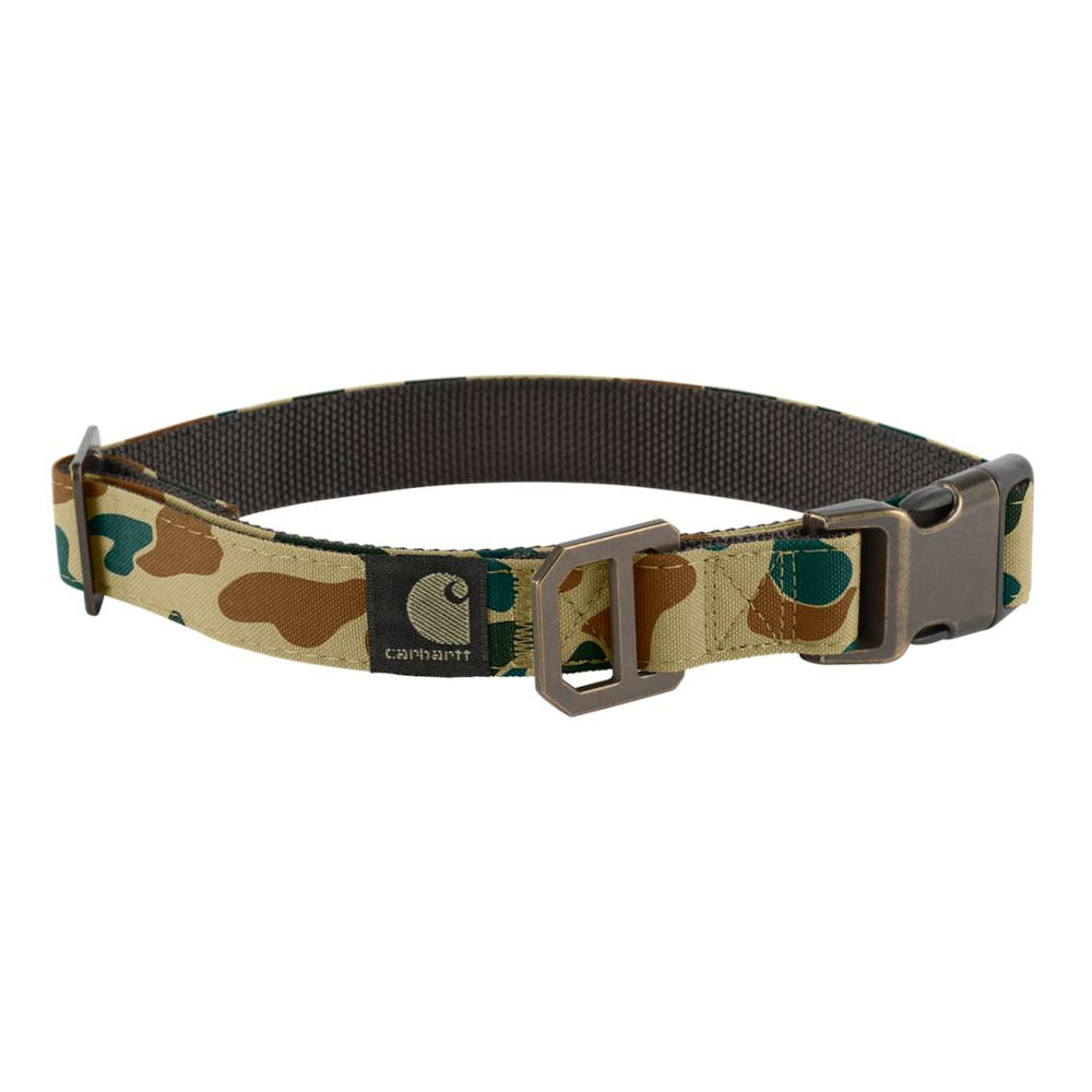 Carhartt Hardwearing Nylon Duck Dog Collar Medium - 1.9cm Wide, Adjustable Length 30.5-45.7cm