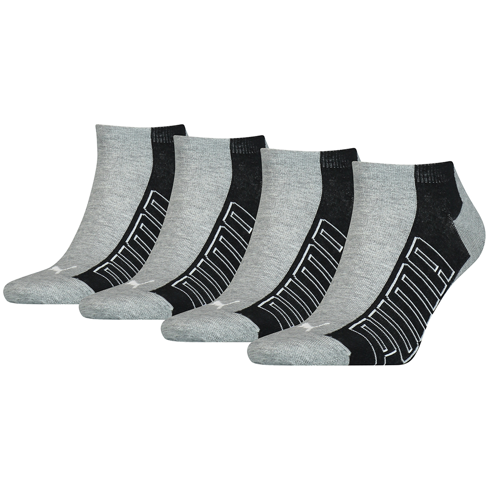 Product image of Puma Mens Sneaker 4 Pack Promo Trainer Socks UK Size 9-11